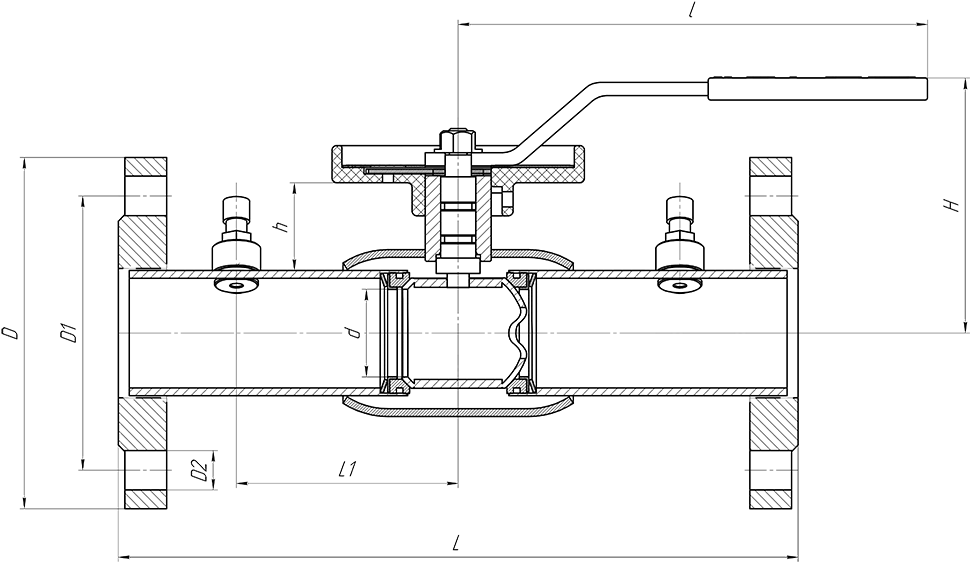 Кран шаровой приварной КШ.П.Р.BV.М. ALSO - размеры и характеристики